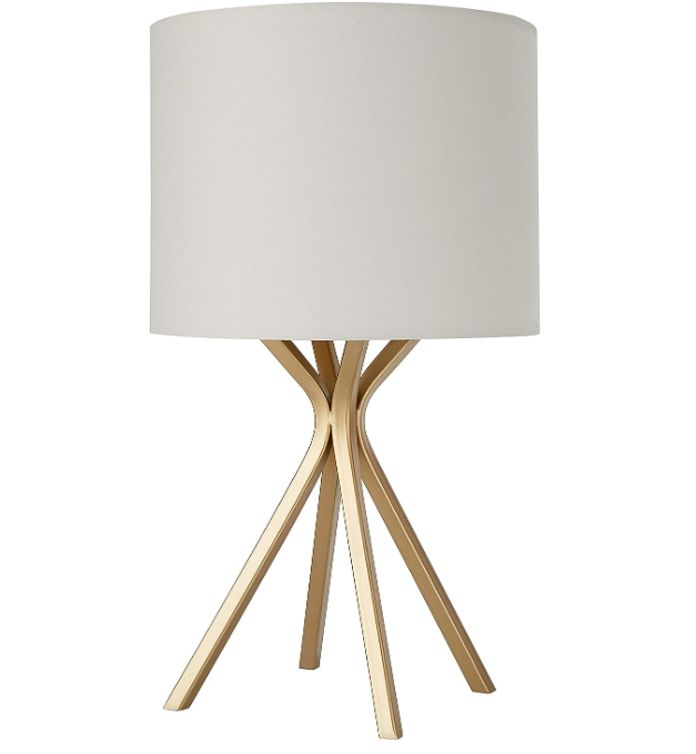 Cool Table Lamp with Rivet Gold