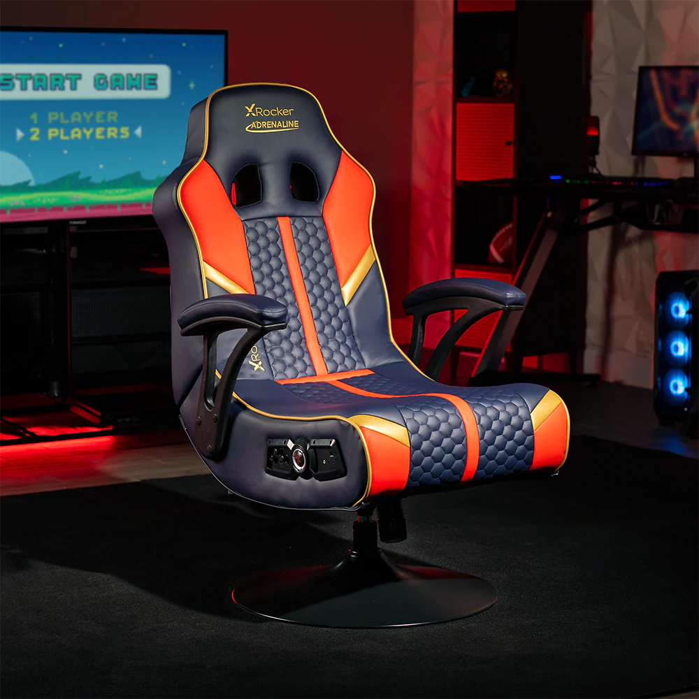 Comfy Gaming Chairs—Xrocker Adrenaline 2.1 Wireless Pedestal Gaming Chair