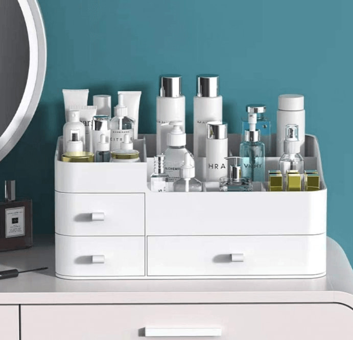 Cool Things For Your Room—Bathroom with cosmetic organizer