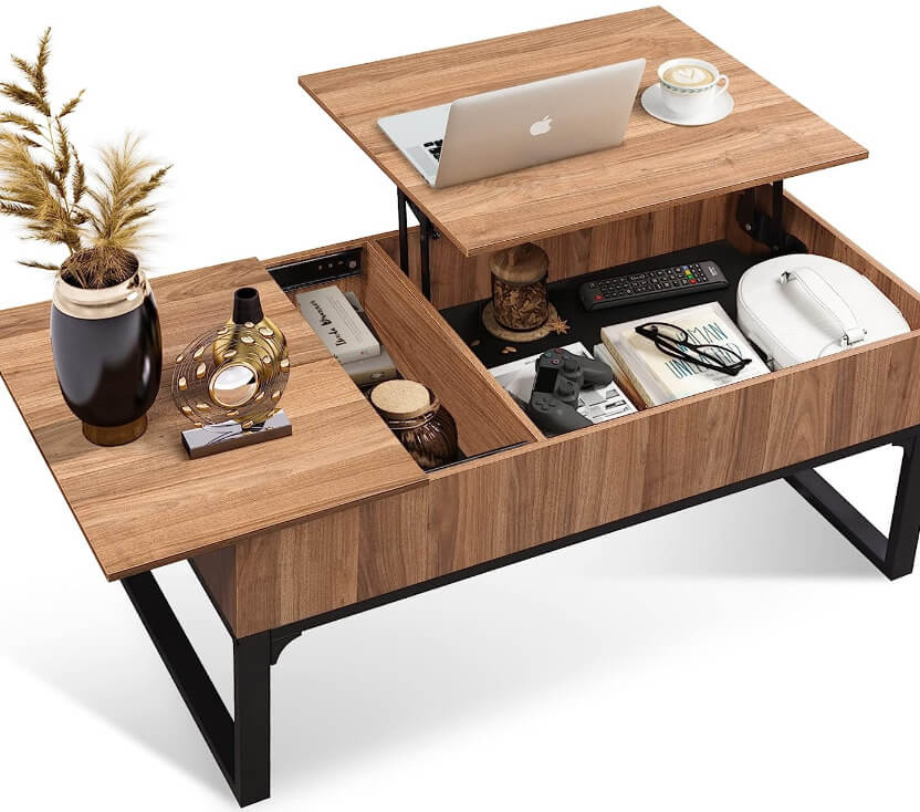 Cool Things For Your Room—Living Room with Lift Top Coffee Table