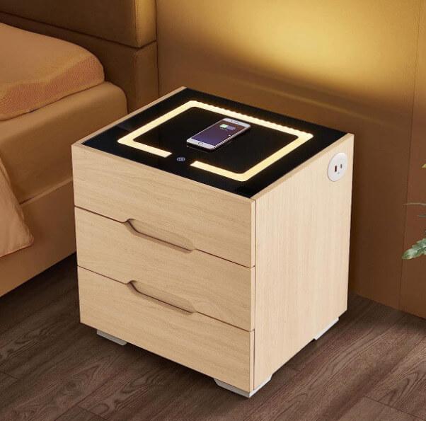 Cool Things For Your Room—Bedroom with Smart Bedside Table