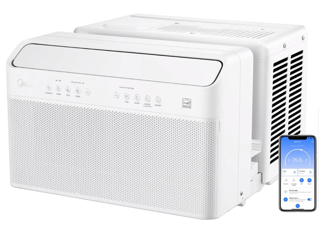 Cool Things For Your Room—Bedroom with window air conditioner
