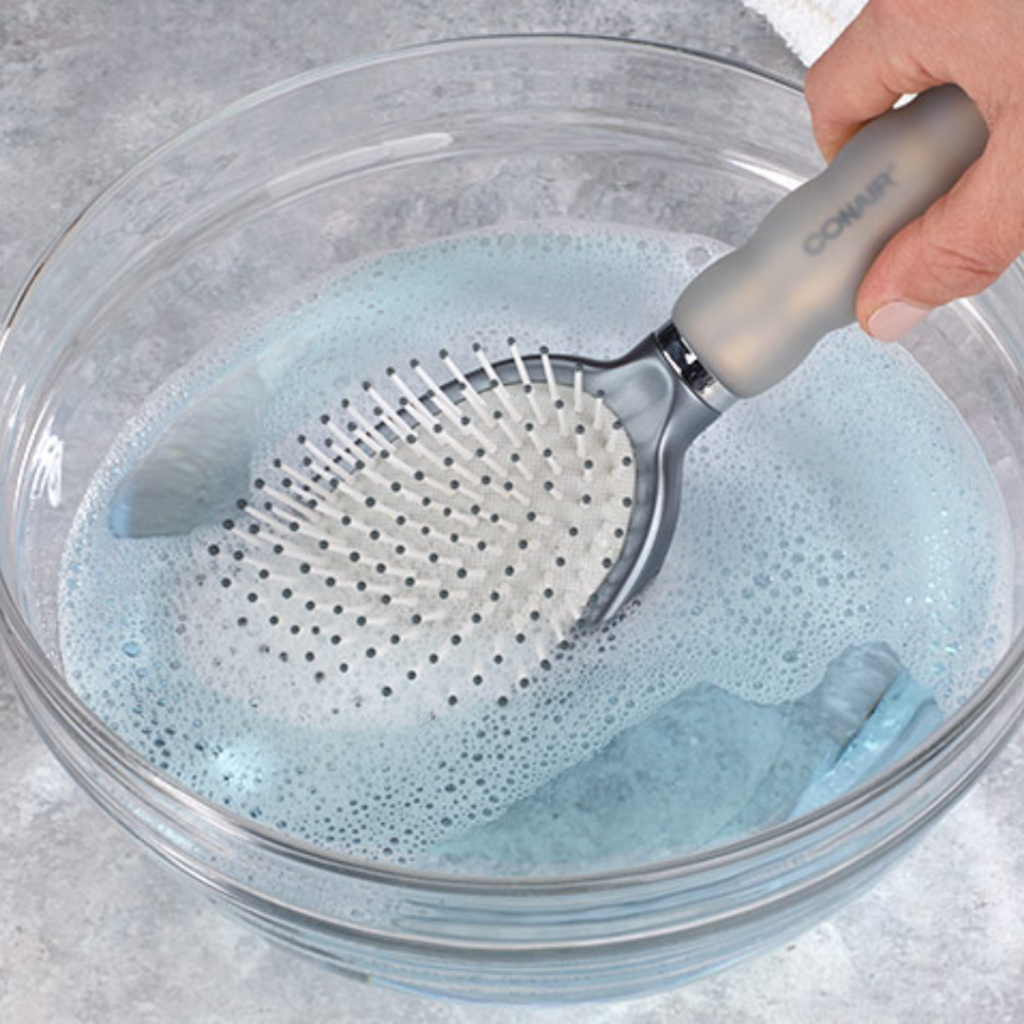 How to Clean Hair Brushes soak hair brushes