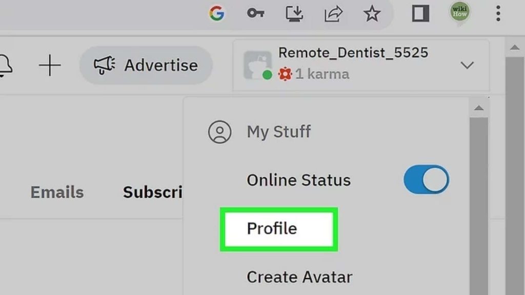 How to Change Reddit Username? Click 'Profile'