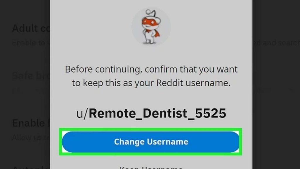 How to Change Reddit Username? Click 'Change Username'